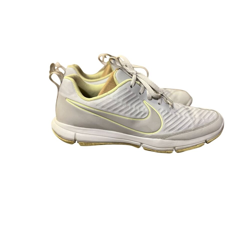 Nike Golf Shoes Womens 9.5 White Gray Lime AA1846-001 Spikeless Lace-Up - Picture 12 of 13
